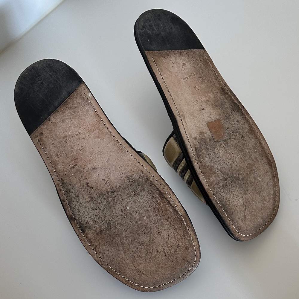 Burberry Alixa Quilted Checkered Slide Sandals - Picture 4 of 6